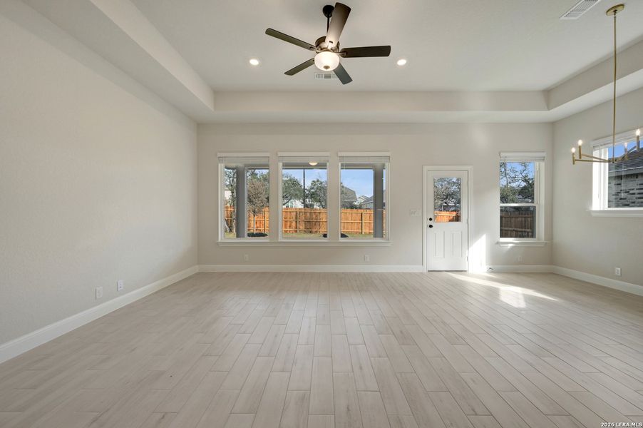 Spacious, unfurnished interior of a new home in Davis Ranch 60', San Antonio (Image 32). Spacious, unfurnished interior of a new home in Davis Ranch 60', San Antonio (Image 32).