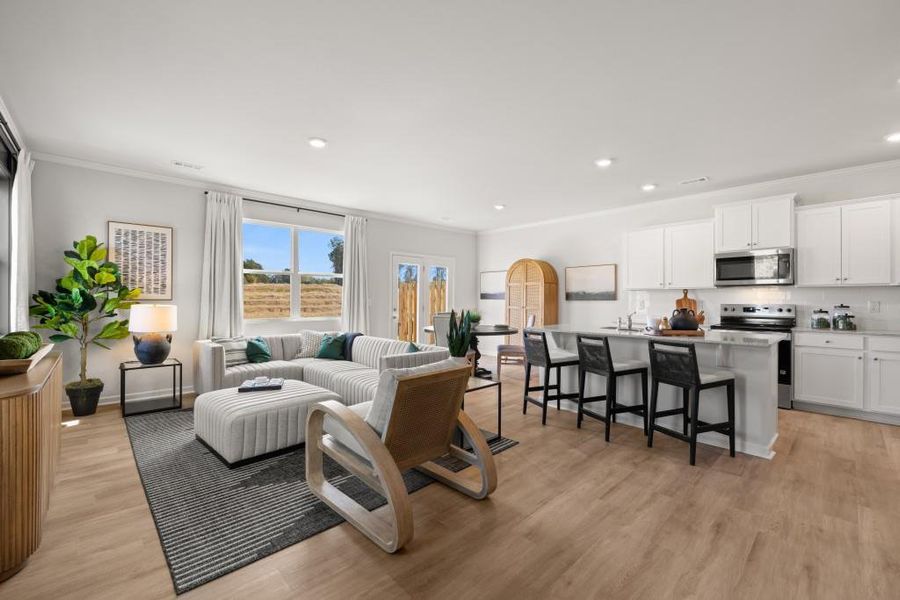 Furnished interior view inside a new home in Hughes Court, Dawsonville (Image 10).