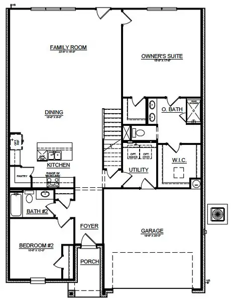 2D floor plan layout for the Providence by Cambridge Homes in Rolling Ridge, Van Alstyne, TX (Image 4).