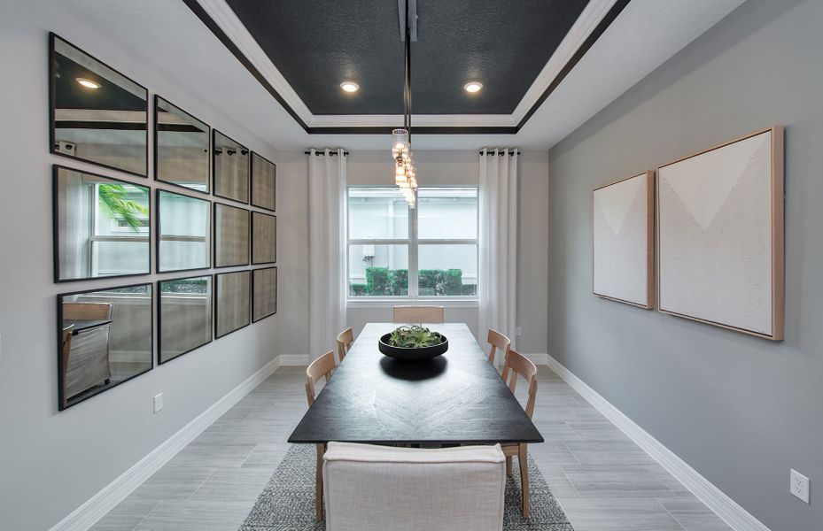Furnished interior view inside a new home in Avondale at Avenir, Palm Beach Gardens (Image 4).