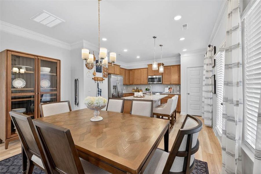 Furnished interior view inside a new home in Varnell Preserve, Dalton (Image 39).