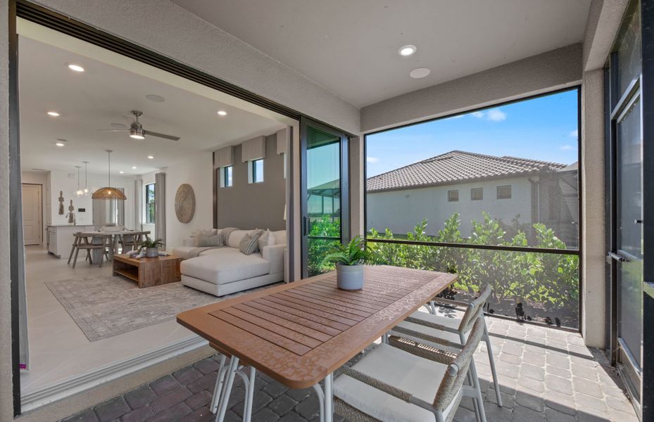 Exterior details and patio area of a home in Del Webb Catalina, Lakewood Ranch (Image 22).