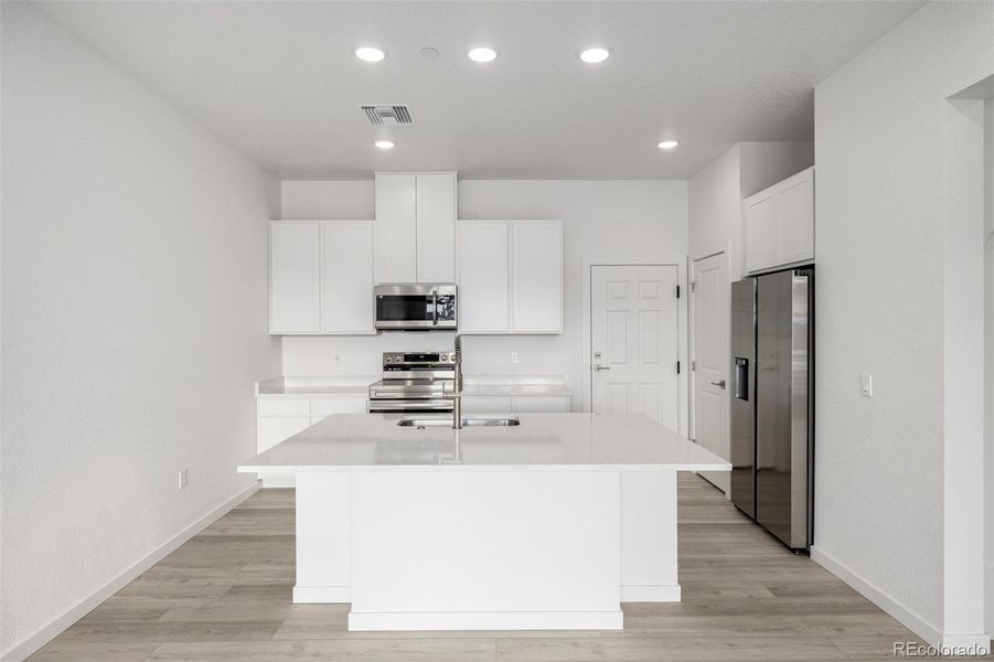 Furnished interior view inside a new home in Gateway Commons, Denver (Image 9).