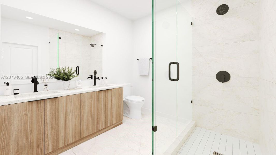 Furnished interior view inside a new home in , Miami Shores (Image 15).