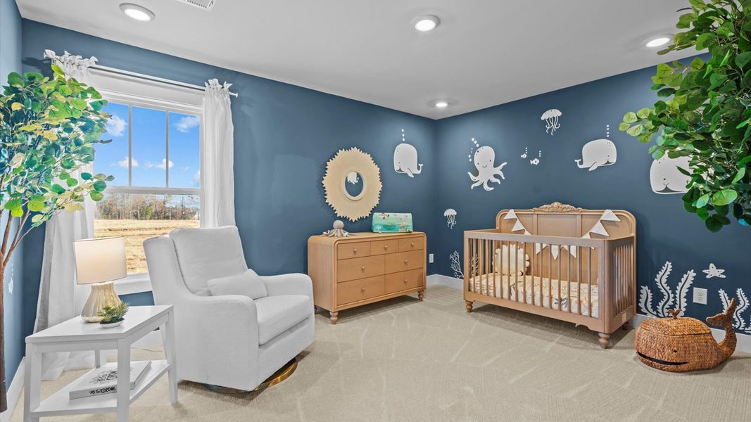 Bedroom of The Drayton Design by DRB Homes