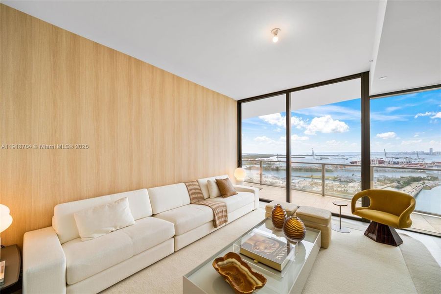 Furnished interior view inside a new home in Five Park, Miami Beach (Image 70). Furnished interior view inside a new home in Five Park, Miami Beach (Image 70).