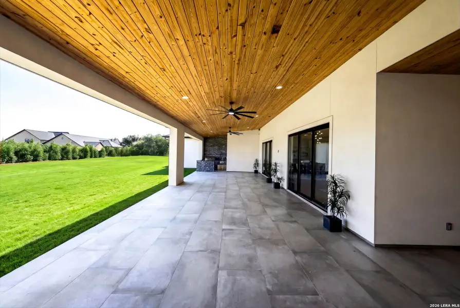 Exterior details and patio area of a home in , San Antonio (Image 50).