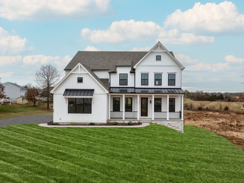 Representative exterior photo of a completed home built from the Hawthorne by Keystone Custom Homes in McLean South Shore, Belmont, NC (Image 19).