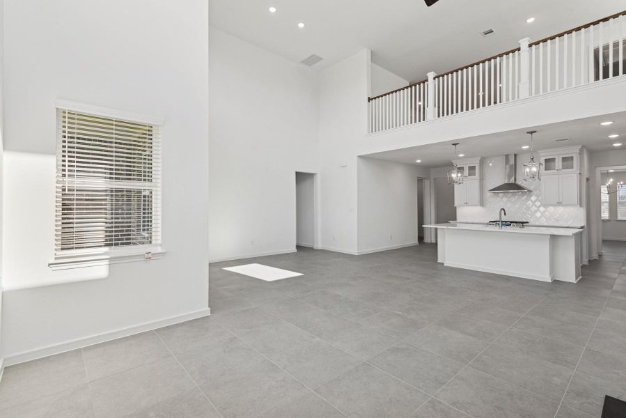 Open great room and dining area (*Photo not of actual home and used for illustration purposes only.)