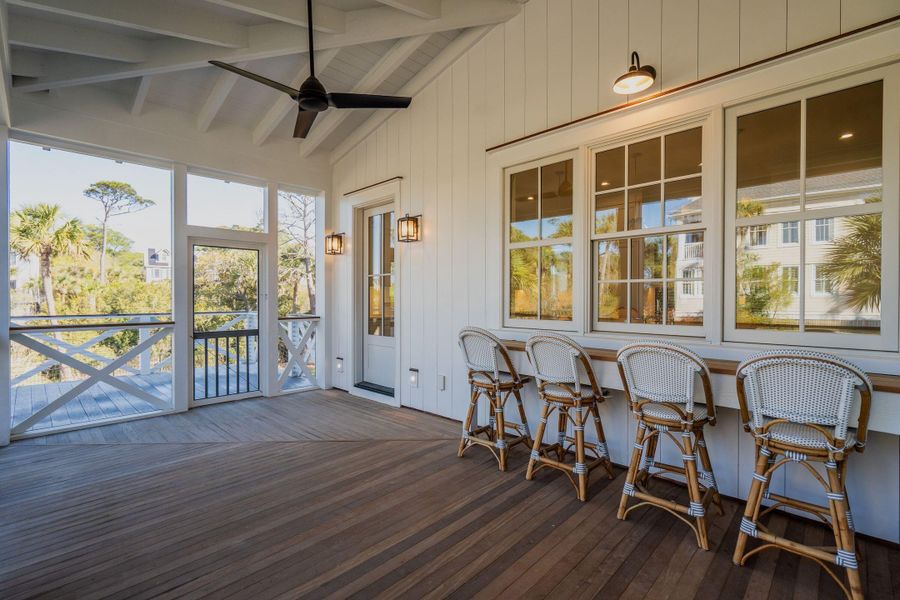 Exterior details and patio area of a home in , Folly Beach (Image 66).