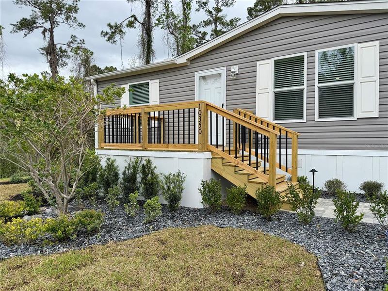 Exterior details and patio area of a home in , White Springs (Image 36).