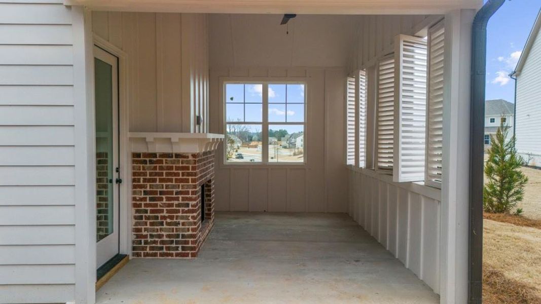 Exterior details and patio area of a home in , Canton (Image 3).