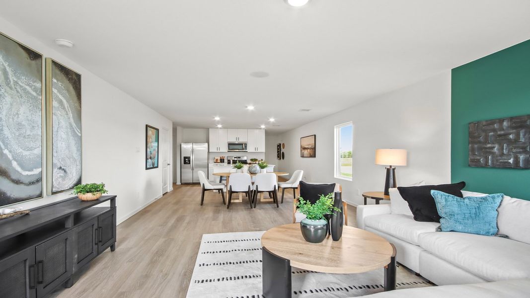 Representative furnished interior of a home built from the Barton by D.R. Horton in Sunset Valley, Hockley (Image 5).