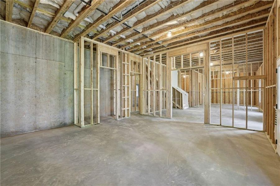 In-progress construction of a new home in , Dawsonville, GA (Image 49).