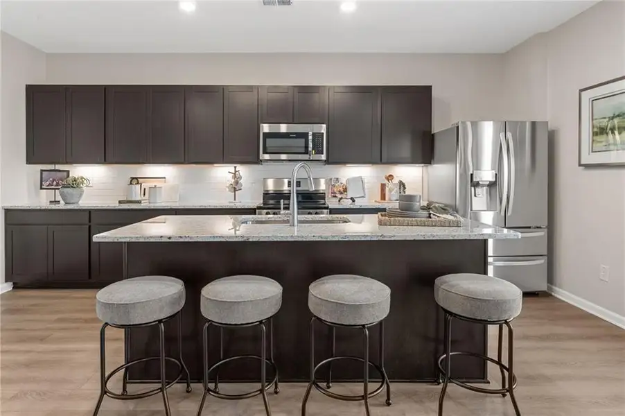Furnished interior view inside a new home in , Rockmart (Image 8).