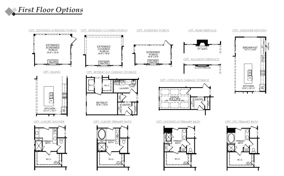 2D floor plan layout for the Stockbridge by Eastwood Homes in Waterford Commons, Rock Hill, SC (Image 4).