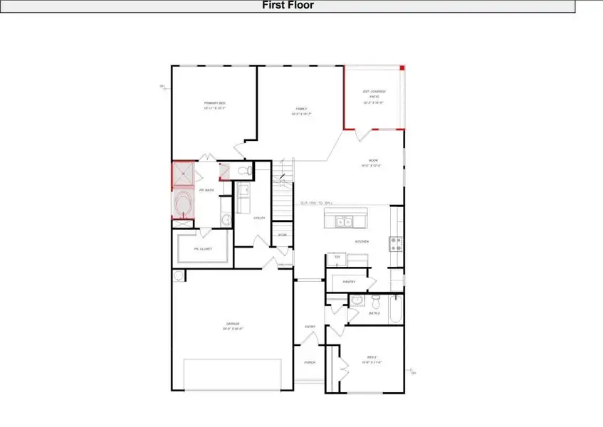 First floor layout