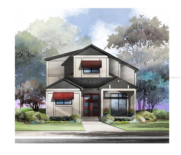 Front exterior of a new home in , Newberry, FL, highlighting curb appeal (Image 1). Front exterior of a new home in , Newberry, FL, highlighting curb appeal (Image 1).