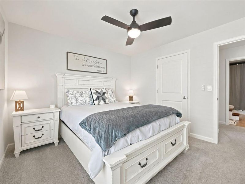 Furnished interior view inside a new home in Rolling Meadows, Jasper (Image 29). Furnished interior view inside a new home in Rolling Meadows, Jasper (Image 29).