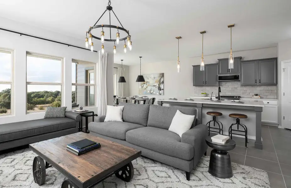 Representative furnished interior of a home built from the Kennedy by Ashton Woods in The Wilder, Adkins (Image 7).