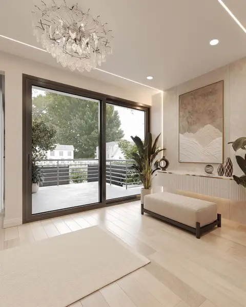 Furnished interior view inside a new home in , Houston (Image 9).