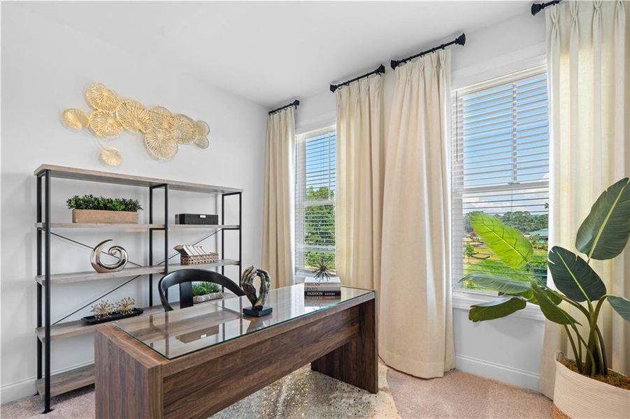 Furnished interior view inside a new home in Brookside Reserve, Alpharetta (Image 22).