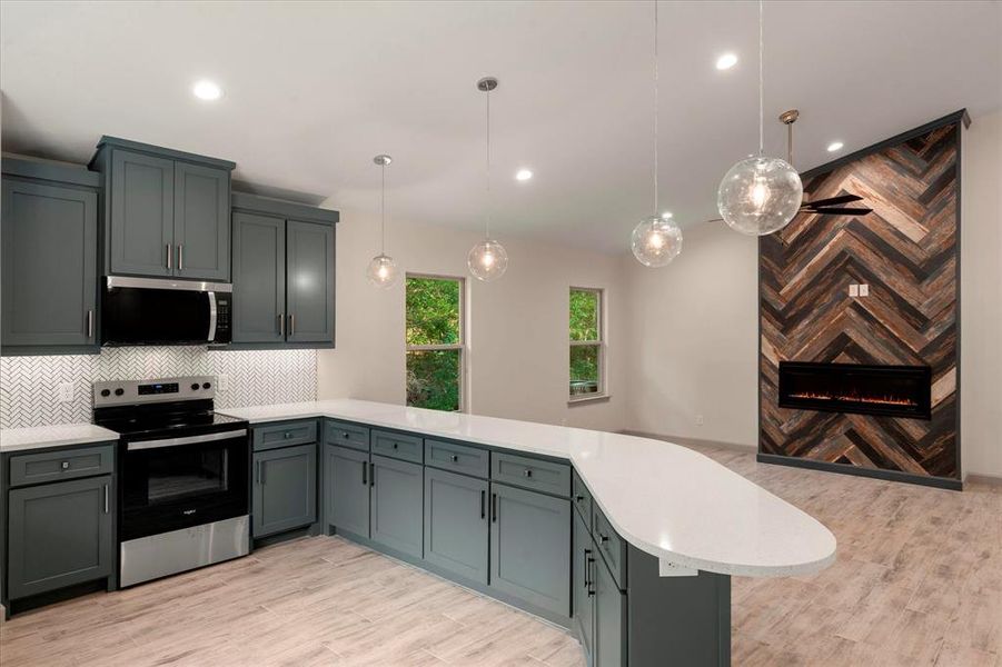 Furnished interior view inside a new home in , Gun Barrel City (Image 15). Furnished interior view inside a new home in , Gun Barrel City (Image 15).
