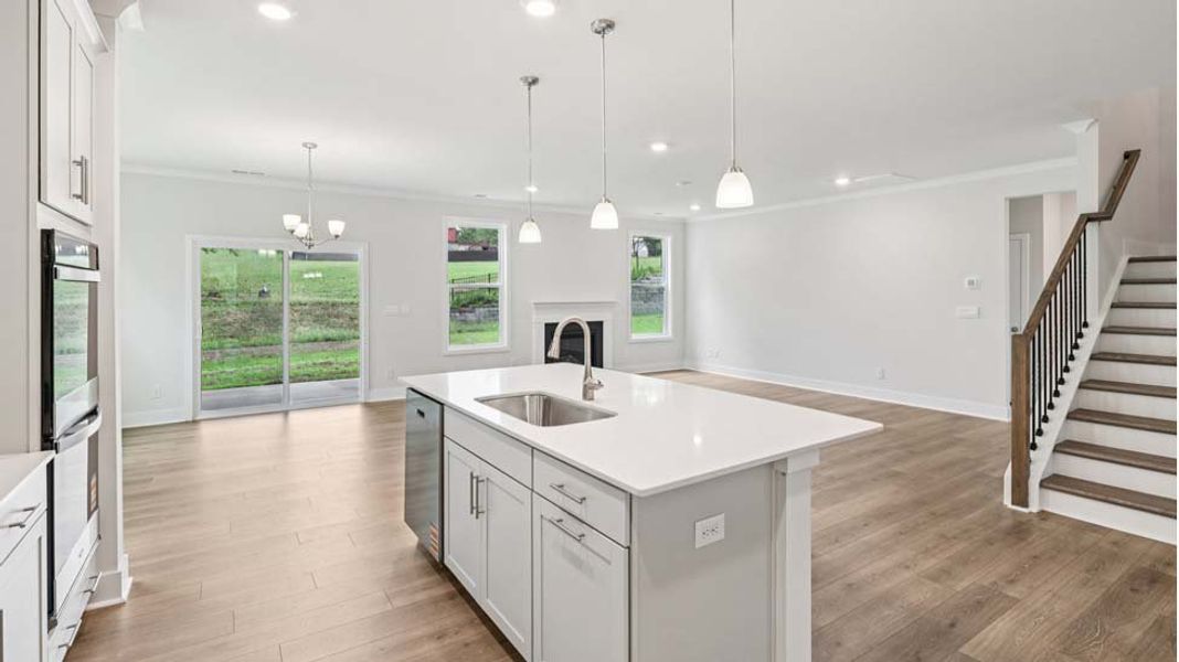Furnished interior view inside a new home in Brantley, Mooresville (Image 5). Furnished interior view inside a new home in Brantley, Mooresville (Image 5).