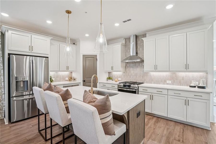 Furnished interior view inside a new home in IveyBrooke, Alpharetta (Image 19).