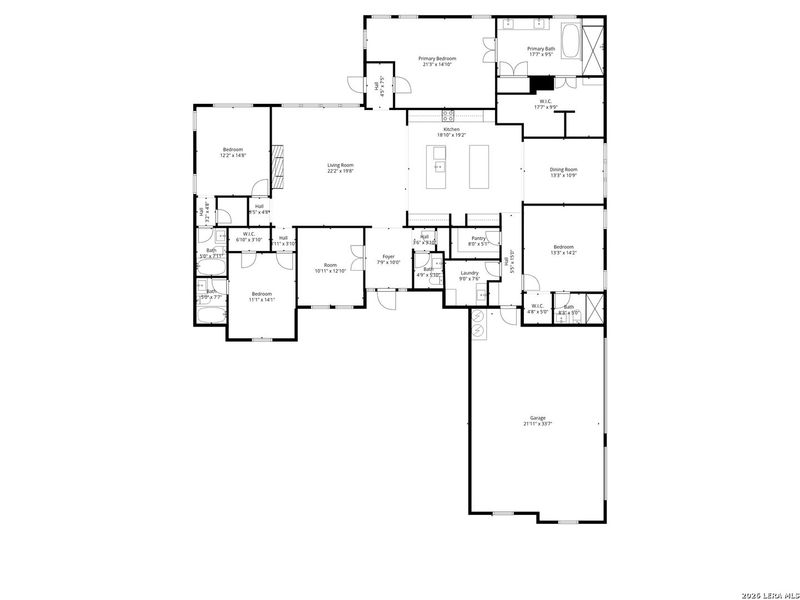 2D floor plan layout of this home in , Castroville, TX (Image 6).
