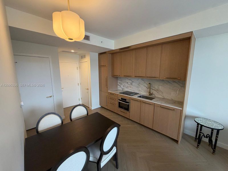 Furnished interior view inside a new home in , Miami (Image 9).