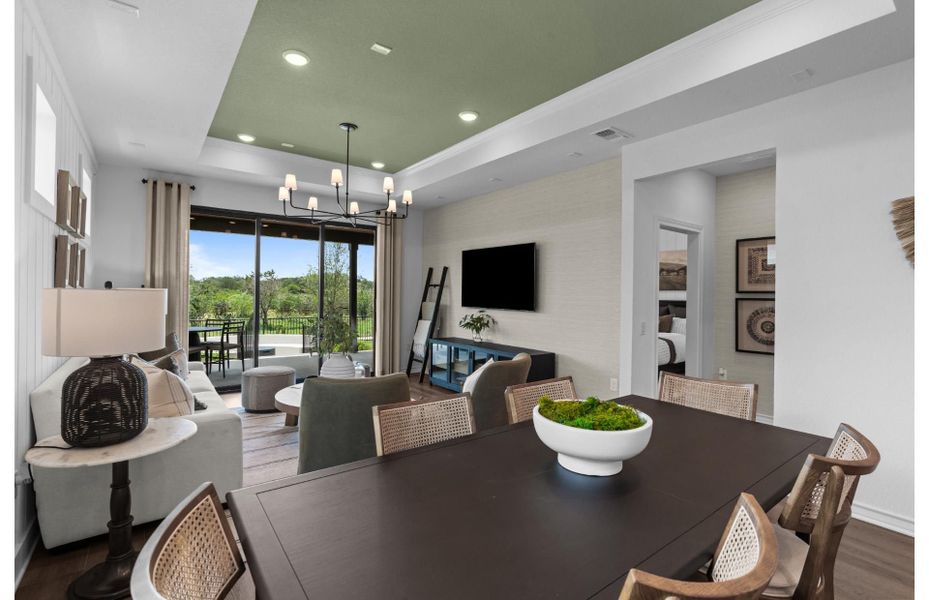 Furnished interior view inside a new home in Del Webb New Braunfels at Veramendi, New Braunfels (Image 21). Furnished interior view inside a new home in Del Webb New Braunfels at Veramendi, New Braunfels (Image 21).