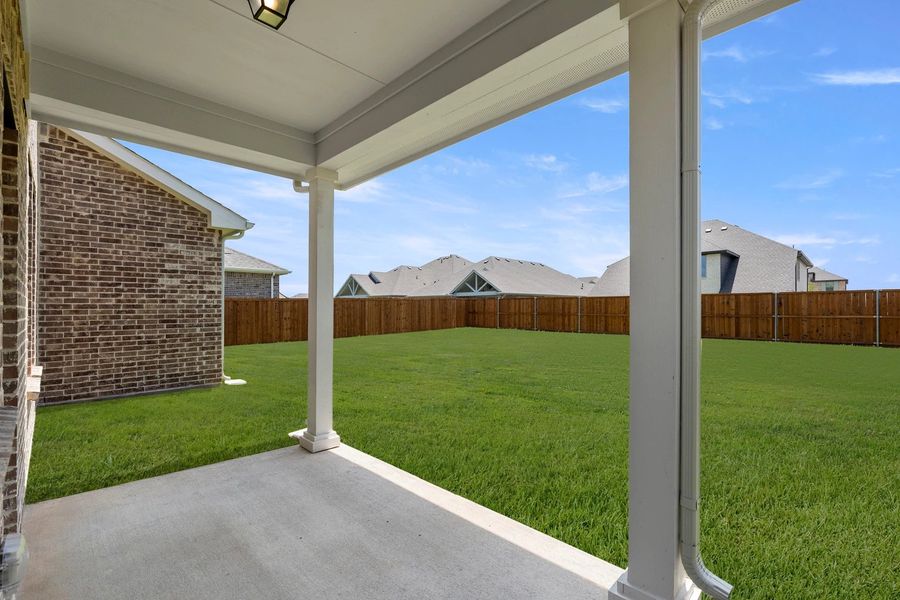 Covered Patio and Backyard Covered Patio and Backyard
