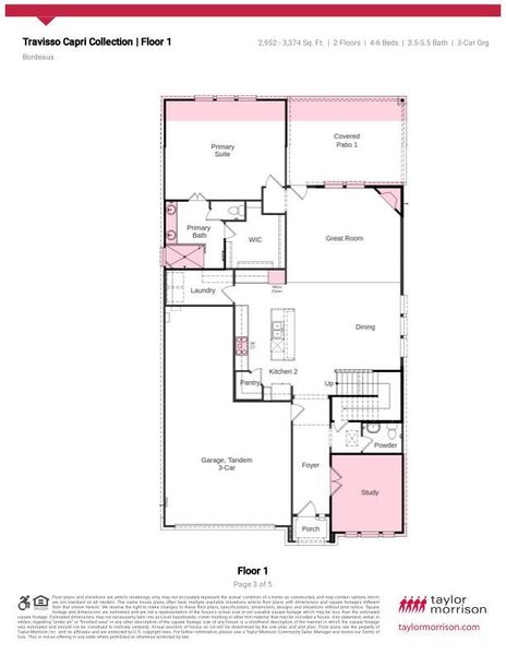 Builder Floor Plan - First Floor