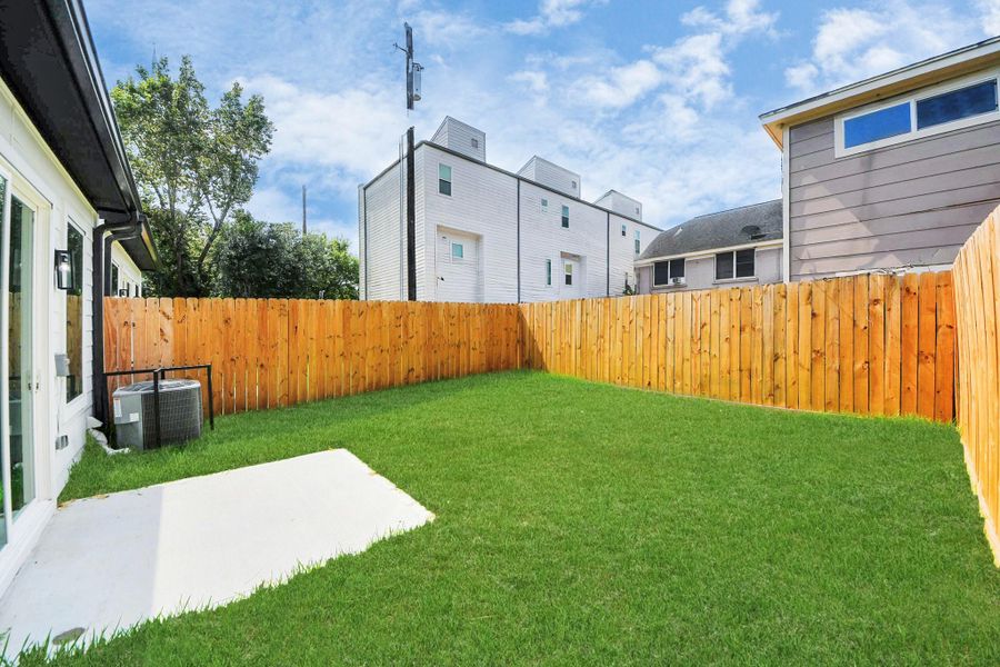 Private backyard Private backyard