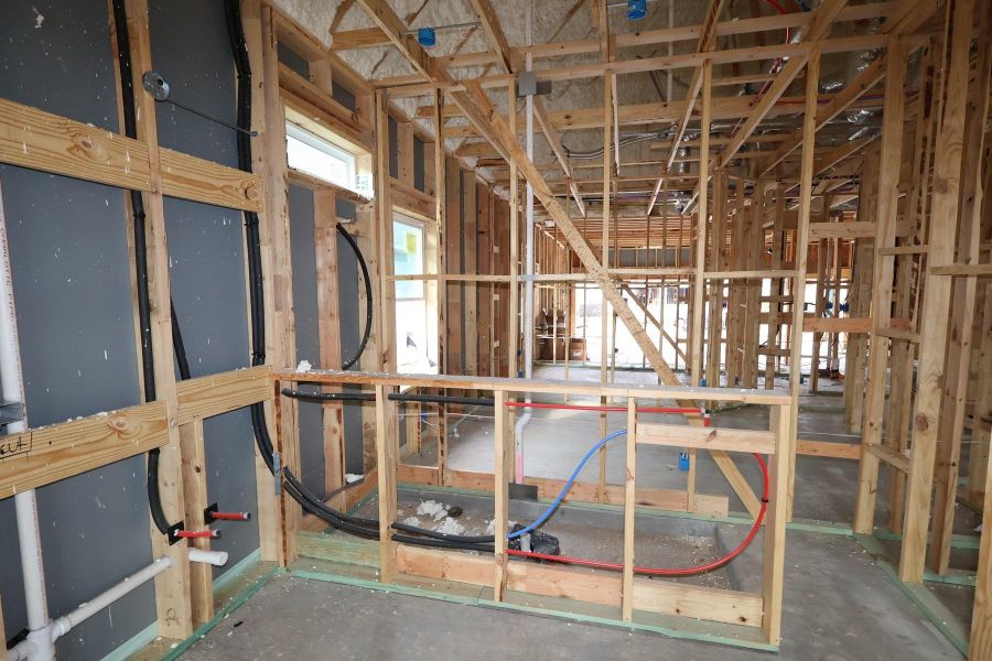 In-progress construction of a new home in Oakwood Estates, Waller, TX (Image 4).