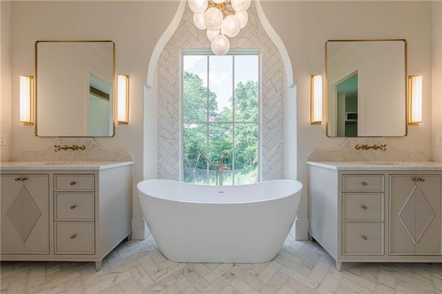 Furnished interior view inside a new home in , Canton (Image 34).