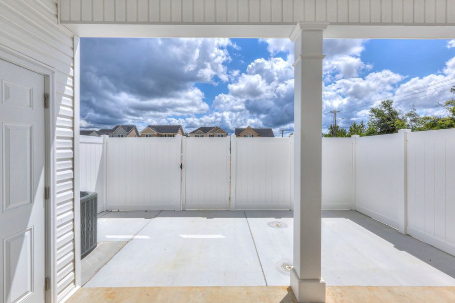 Exterior details and patio area of a home in Legacy Preserve, Tullahoma (Image 16). Exterior details and patio area of a home in Legacy Preserve, Tullahoma (Image 16).