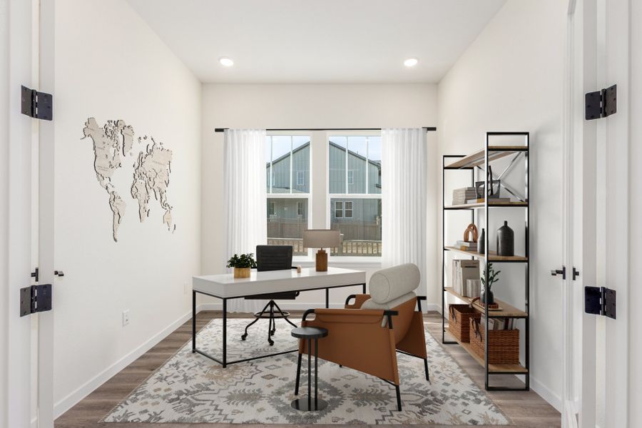Furnished interior view inside a new home in Westerly, Erie (Image 7).