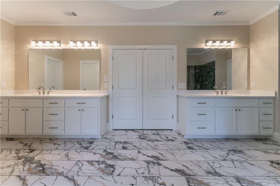 Furnished interior view inside a new home in , Suwanee (Image 13).