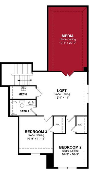 2D floor plan layout of this home in Enclave at Legacy Hills: Crossings 50', Celina, TX (Image 4). 2D floor plan layout of this home in Enclave at Legacy Hills: Crossings 50', Celina, TX (Image 4).