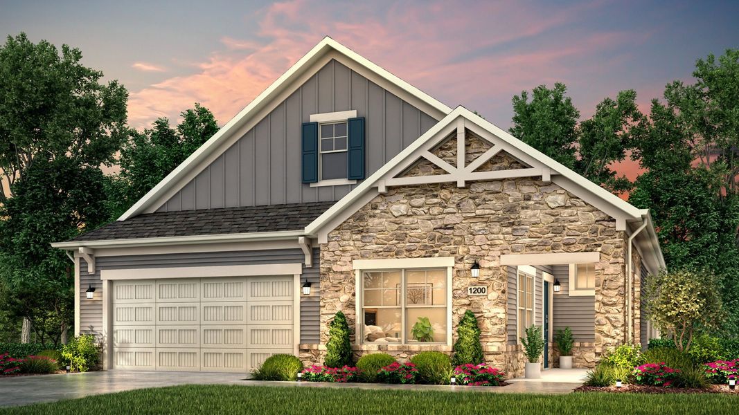 Representative exterior photo of a completed home built from the Verona by Epcon Communities in The Grove at Haven Hill, Lenoir City, TN (Image 13). Representative exterior photo of a completed home built from the Verona by Epcon Communities in The Grove at Haven Hill, Lenoir City, TN (Image 13).