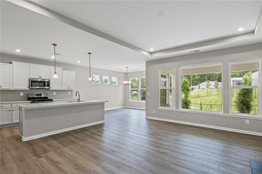 Furnished interior view inside a new home in Laurel Farms, Dallas (Image 6). Furnished interior view inside a new home in Laurel Farms, Dallas (Image 6).