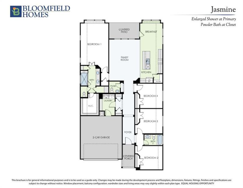 2D floor plan layout of this home in Sunset Ridge, Alvarado, TX (Image 5).