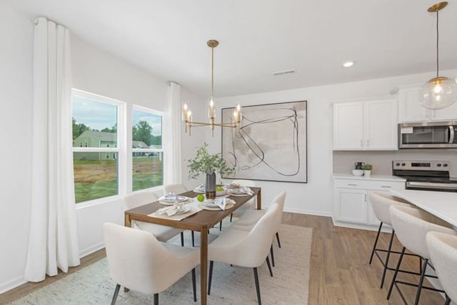 Representative furnished interior of a home built from the Wagner by True Homes in River Rock, Winston-Salem (Image 7).