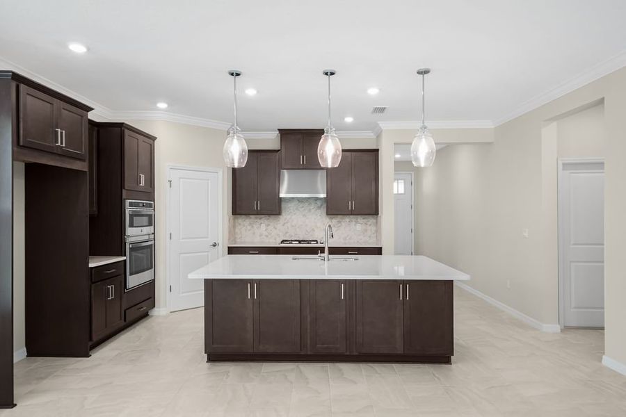 Furnished interior view inside a new home in Veranda Oaks, Port St. Lucie (Image 5).