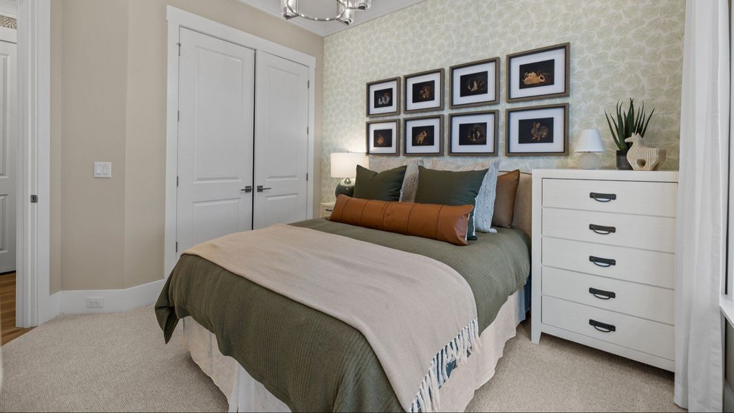 The Inspire Plan by DBR Homes with a secondary bedroom in Fort Mill, SC