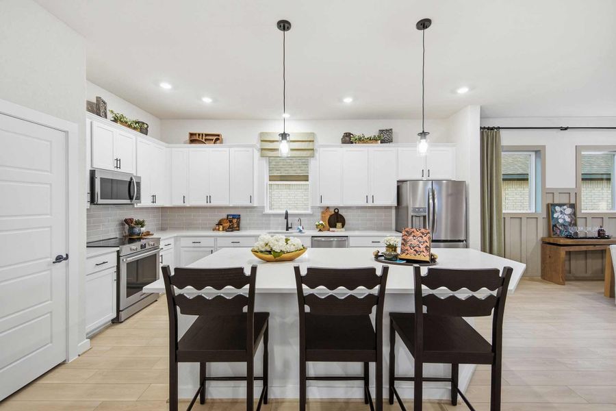 Representative furnished interior of a home built from the The Pine by David Weekley Homes in Confluence – Select Reserve Series, Marion (Image 5).