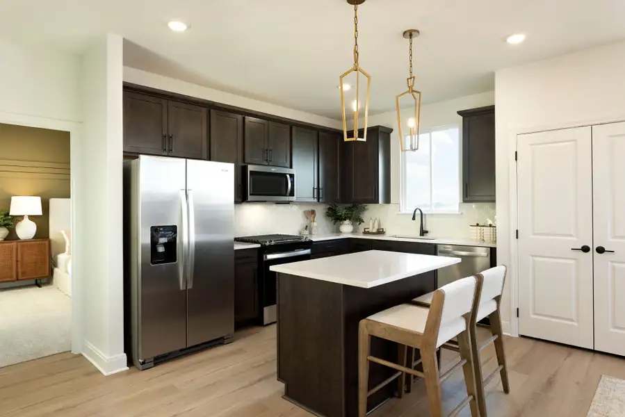 Furnished interior view inside a new home in Patterson Ranch, Georgetown (Image 10).