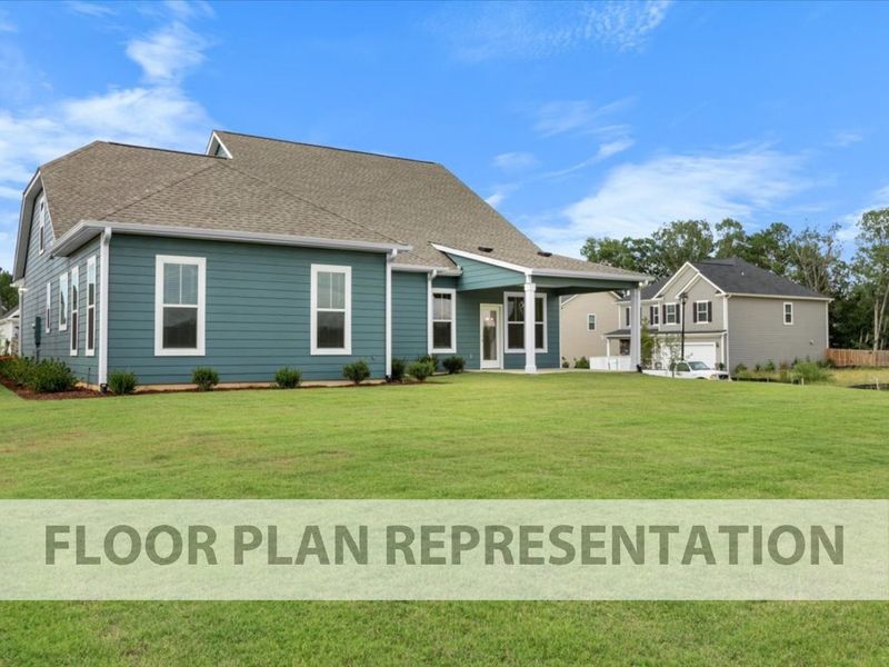 Representative exterior details of a home built from the Stapleton by Ivey Homes in Tillery Park, Grovetown (Image 3).